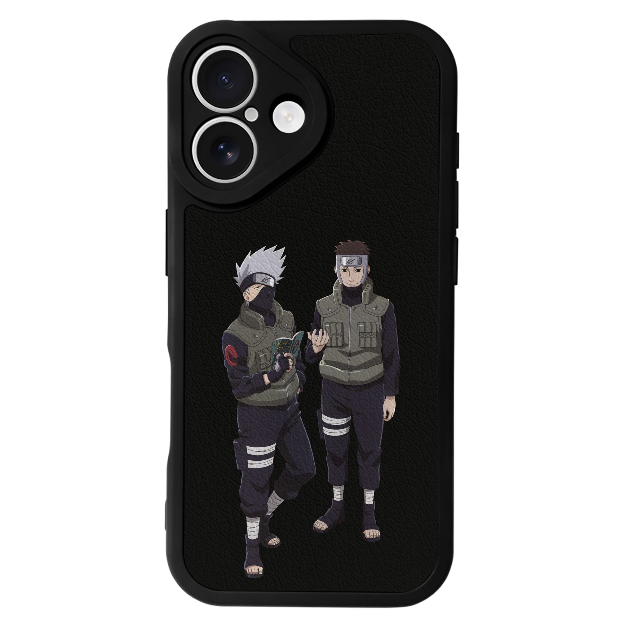 （画像用） NARUTO -ナルト- はたけ カカシ Hatake Kakashi 【iPhone 16シリーズ対応】シリコンスマホケース（レザー調） 材質：シリコン